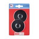 Set 2 adaptoare de perete autoadezive Wenko Turbo-Loc Classic Plus, negru