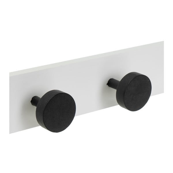 Cuier de perete alb-negru din lemn de pin 40 cm Anillos – Casa Selección-image-2