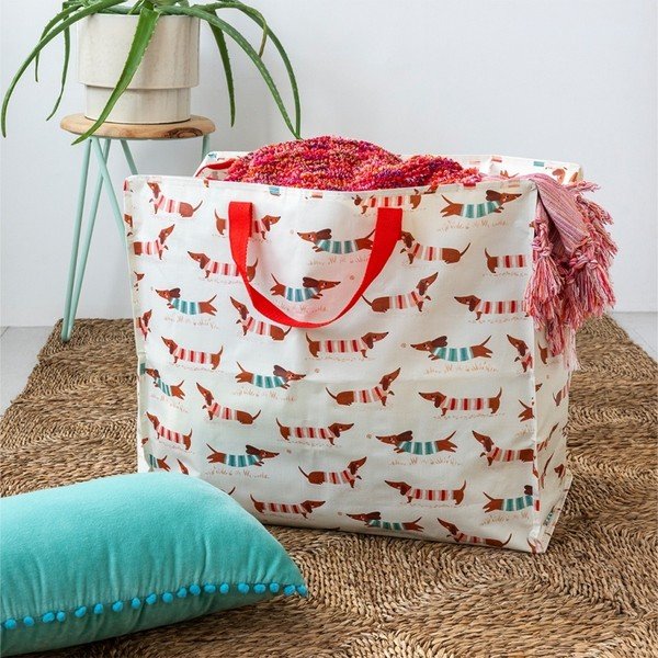 Cutie de depozitare pentru haine din plastic reciclat 28x58x48 cm Sausage Dog – Rex London-image-1