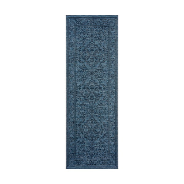 Covor adecvat interior / exterior NORTHRUGS Tyros, 70 x 200 cm, albastru închis