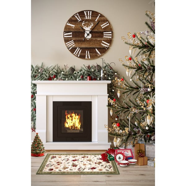 Covor verde din amestec de bumbac 50x80 cm cu model de Crăciun Toy's Delight Green Christmas – Villeroy&Boch-image-1