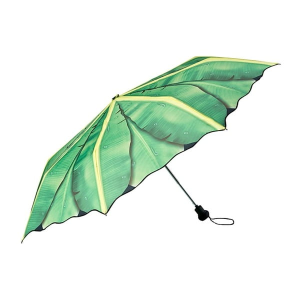 Umbrelă pliabilă Von Lilienfeld Banana Leafes, verde