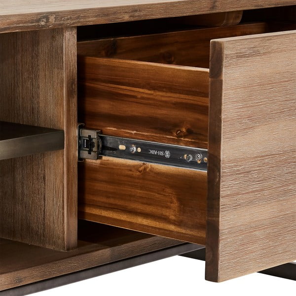 Măsuță de cafea din lemn masiv Furnhouse Mallorca, 120 x 75 cm, maro-image-1