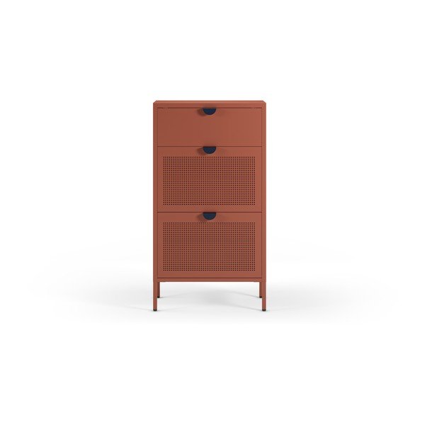 Pantofar teracotă din metal 60x110x30 cm Sayla – Marckeric-image-1