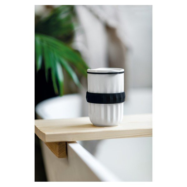 Cană de voiaj din sticlă Villeroy & Boch Like Like To Go & To Stay, 450 ml, alb-image-1