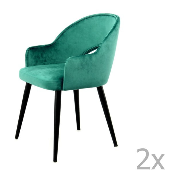 Set 2 scaune 360 Living Veit, verde