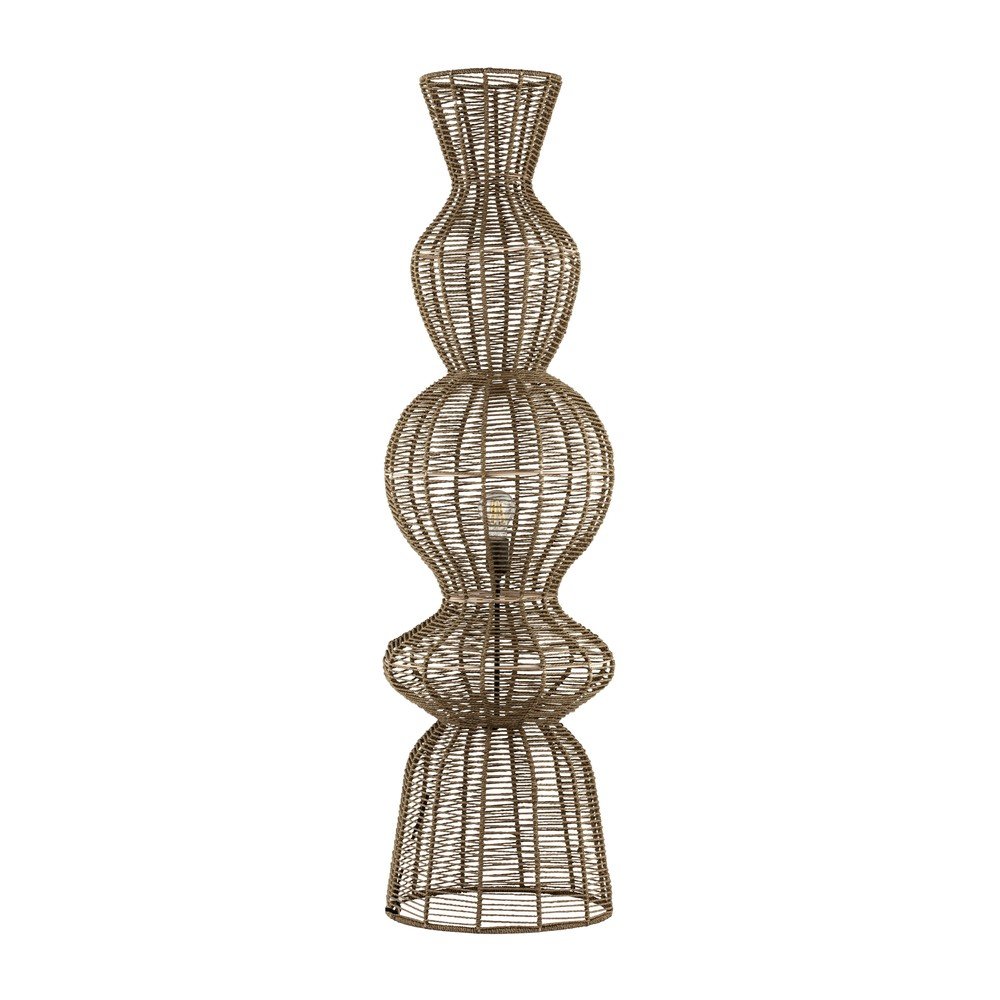 Lampadar în culoare naturală cu tapițerie din frânghie (înălțime 136 cm) Breena – Nova Luce