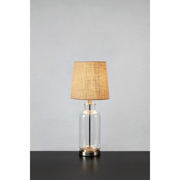 Veioză cu abajur din iută (înălțime 60 cm) Costero – Markslöjd-image-1