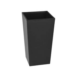 Ghiveci de flori adecvat pentru exterior Gardenico Elise, înălțime 26 cm, gri antracit mat