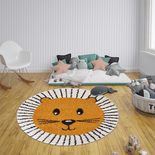 Covor pentru copii Zala Living Design Lion Thal, ø 160 cm-image-1