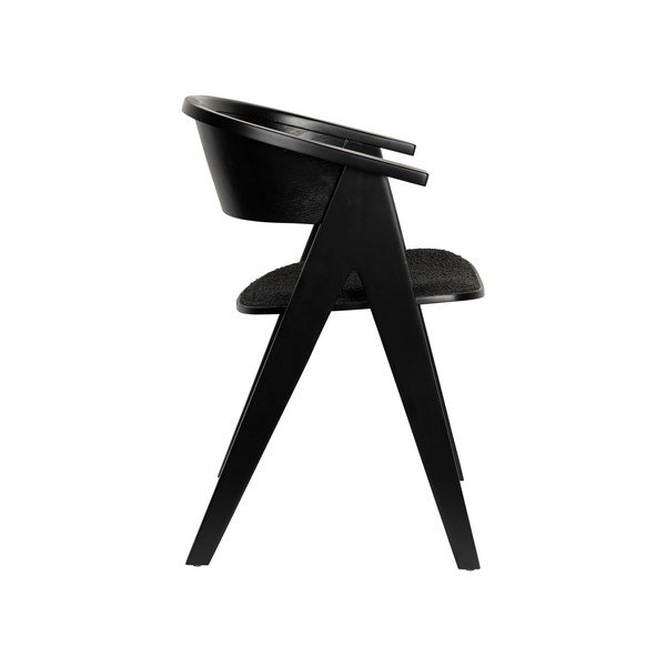 Scaun de living negru cu cotiere tapițat NDSM – Zuiver-image-4