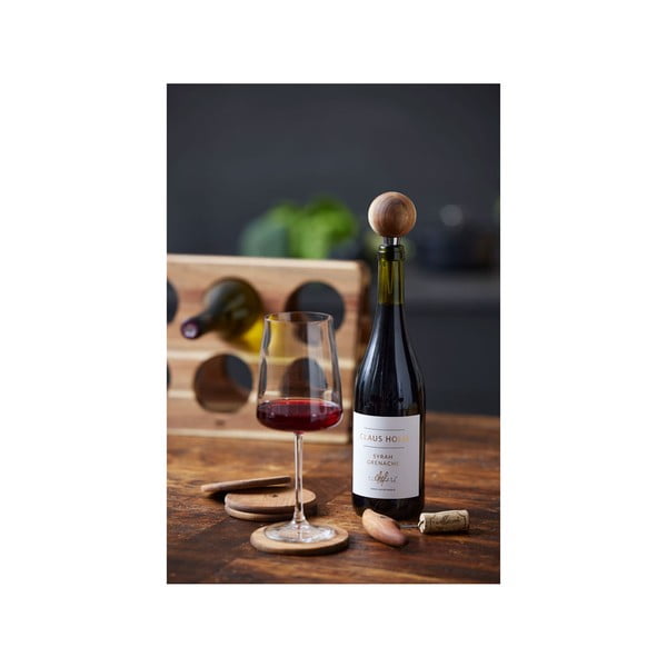 Coasters în culoare naturală 4 buc. din lemn – Holm-image-4