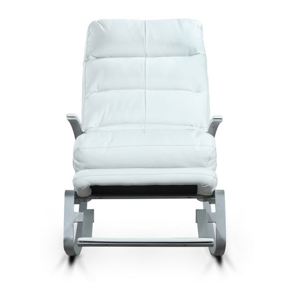 Fotoliu balansoar Garageeight Rockport, alb-image-1