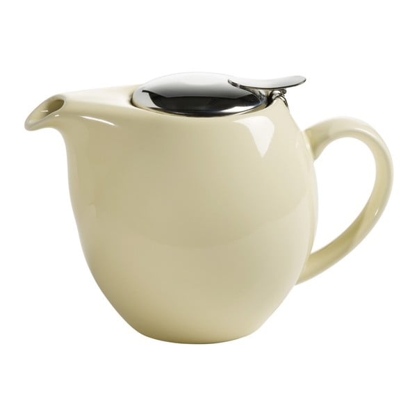 Ceainic din ceramică cu sită pentru ceai Maxwell & Williams Infusions T, 1 L, crem