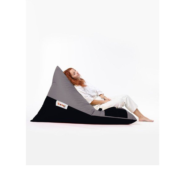 Fotoliu bean bag gri Pyramid – Floriane Garden-image-4
