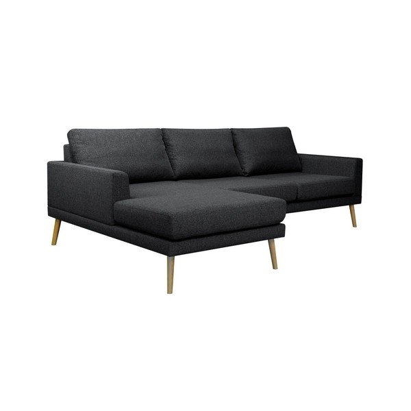 Colțar Windsor & Co Sofas Vega, partea stângă, negru-image-1