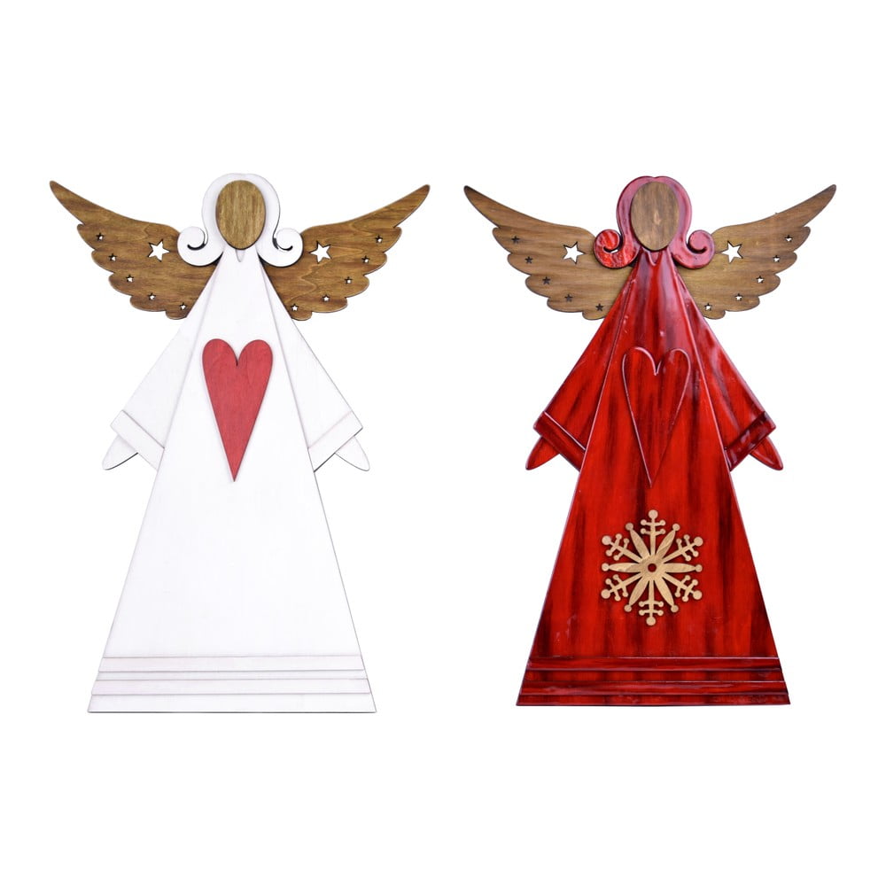 Set de 2 figurine de Crăciun Ego Dekor Angel Curl
