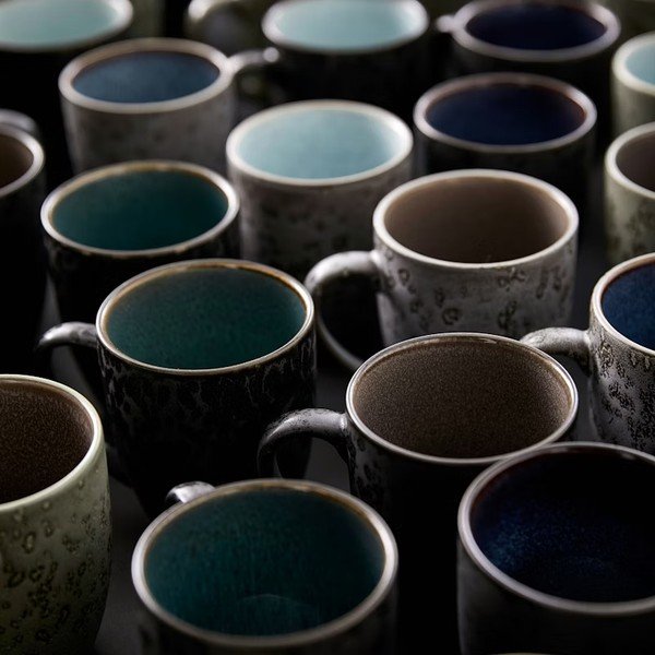 Căni negre/albastru-închis 4 buc. din ceramică 300 ml Gastro Black/Mix – Bitz-image-3