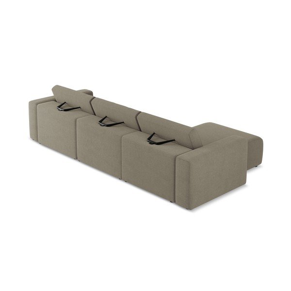 Colțar modular maro deschis (cu colț pe partea stângă) Kalea – Makamii-image-4