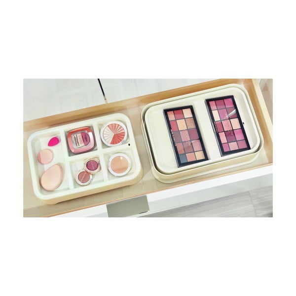 Organizator pentru cosmetice iDesign Eco Bin, 28,12 x 19,23 cm, alb-image-3