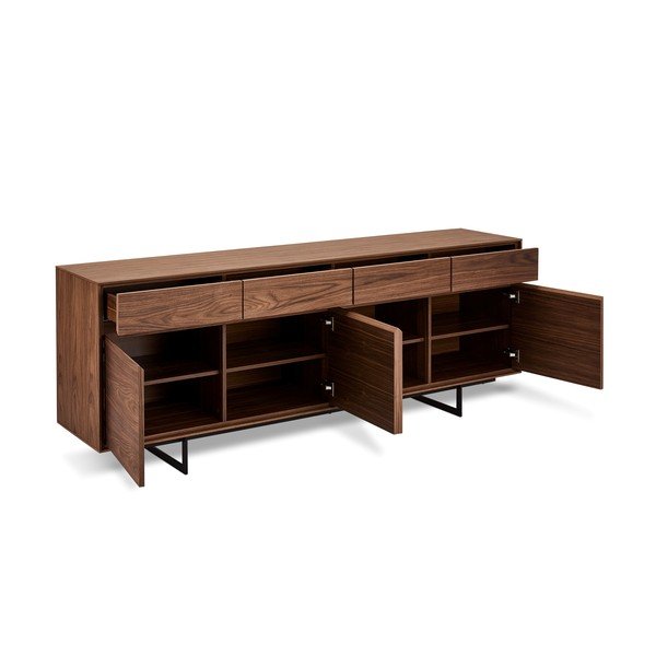 Comodă în decor din lemn de nuc Furnhouse Tokyo, maro-image-3