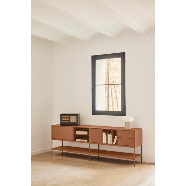 Comodă TV cărămizie 220x74x45 cm Platt – Teulat-image-1