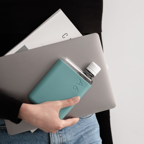 Husă din silicon pentru sticlă de buzunar Memobottle A6 Sleeve, albastru turcoaz-image-3