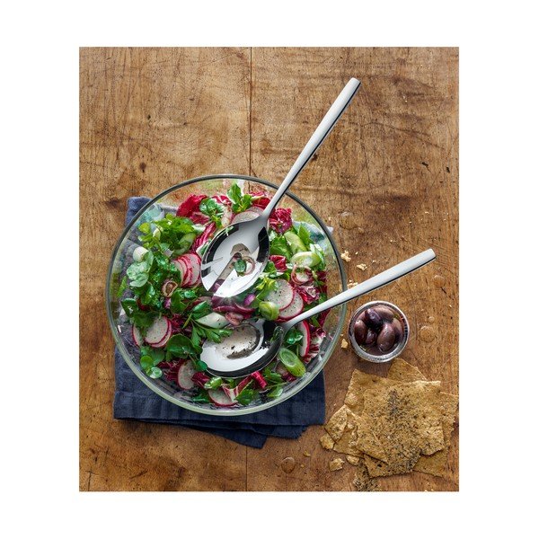 Set bol din sticlă pentru salată cu 2 tacâmuri WMF Taverno-image-1