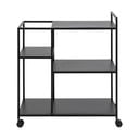 Cărucior de bar Actona Newcastle, negru