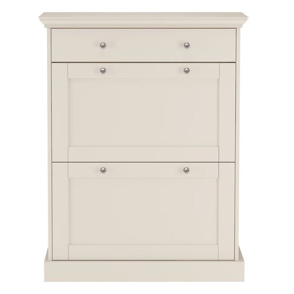Pantofar bej cu deschidere înclinată cu aspect mat 80x105x30 cm Binz – Støraa