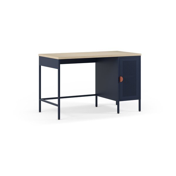 Birou cu blat cu aspect de lemn de stejar 60x120 cm Sayla – Marckeric