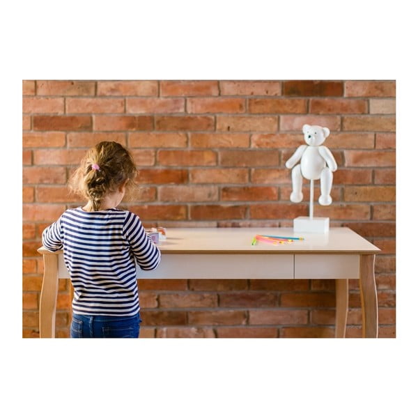 Birou Ragaba Lillo, lungime 105 cm, alb-image-2