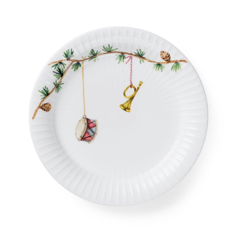 Farfurie albă pentru desert din porțelan ø 19 cm cu model de Crăciun Hammershøi Christmas – Kähler Design