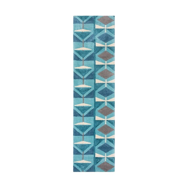 Traversă Flair Rugs Kodiac, 60x230 cm, albastru