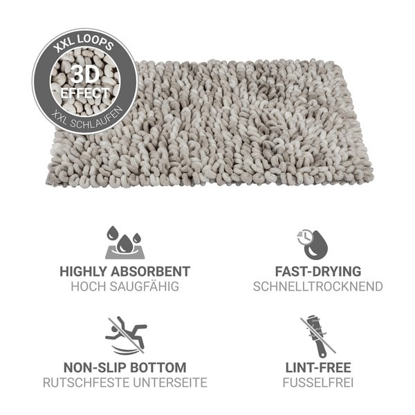 Covoraș de baie grej din material textil 60x90 cm Lerici – Wenko-image-4