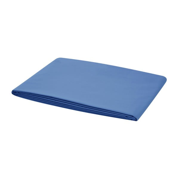 Cearșaf fără elastic pentru pat Bella Maison Basic, 240 x 260 cm, albastru