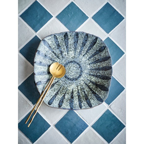 Farfurie gri pentru servire din gresie ø 32 cm Ramie – Bloomingville-image-1