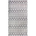 Covor tip traversă gri lavabil 80x200 cm Zig Zag – Vitaus