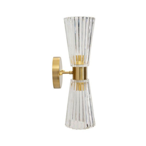 Aplică de perete aurie din sticlă Prague – Mauro Ferretti-image-2