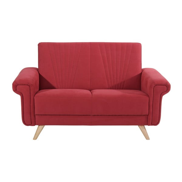 Canapea cu 2 locuri Max Winzer Jannes, roșu