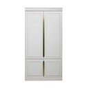 Șifonier gri deschis din lemn de pin 110x215x44 cm Organize – WOOOD