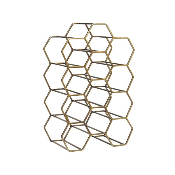 Suport de vinuri din metal bronz pentru 12 sticle Salbris - Light & Living-image-2