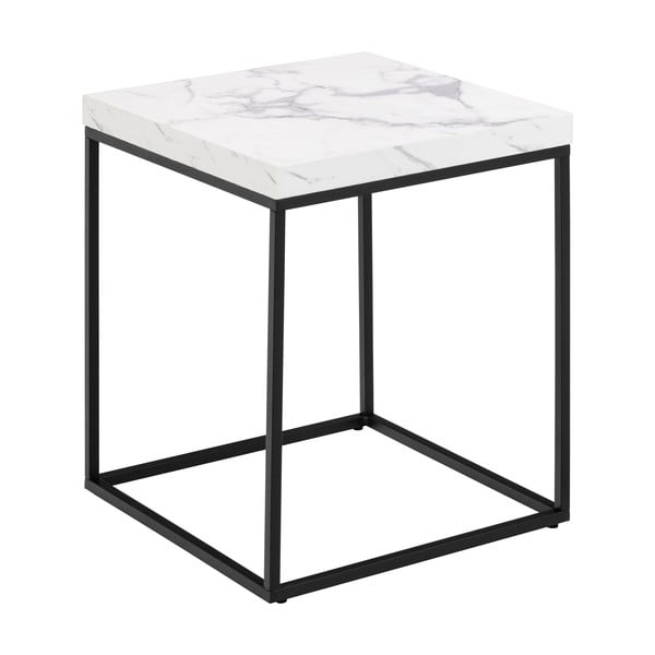 Măsuță auxiliară cu blat cu aspect de marmură 40x40 cm Barossa – Actona-image-2