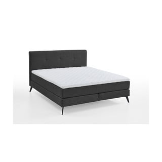 Pat boxspring 160x200 cm gri închis Jona - Meise Möbel