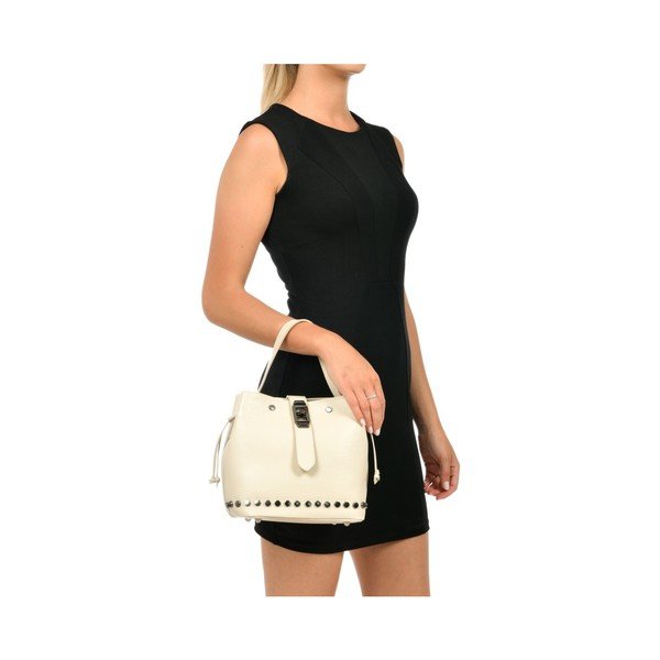 Geantă din piele Mangotti Bags Giulia, bej-image-4