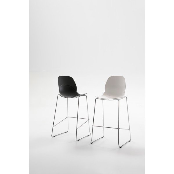 Set 4 scaune bar Marckeric Greta, negru-image-1