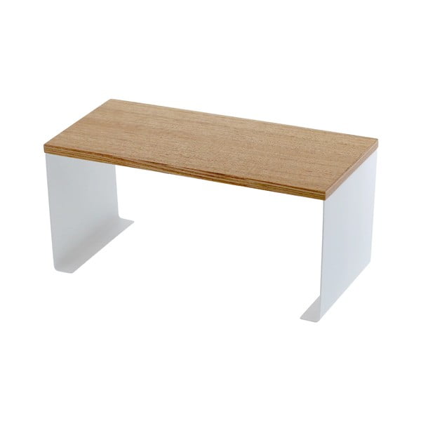 Raft suplimentar alb/în culoare naturală din metal 30,5x14 cm Tosca – YAMAZAKI