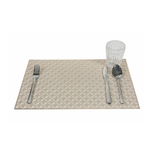 Set 6 fețe de masă Villa d'Este Geometric, 30 x 45 cm, alb-auriu-image-4