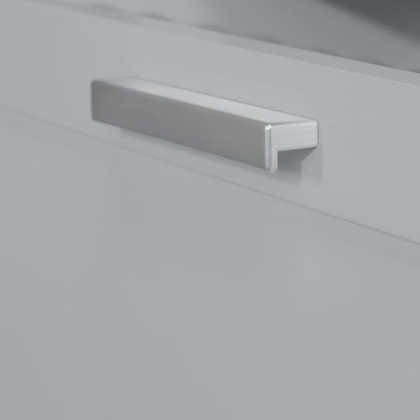 Comodă de copii gri cu masă de schimbat 87x100x75 cm Hamburg – Roba-image-3