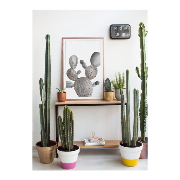 Tablou Really Nice Things Cactus Gris, 40 x 60 cm-image-1